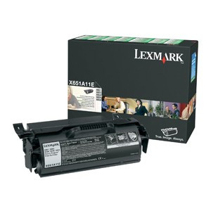 Lexmark X651A11E black toner (original) X651A11E 037048 - 1