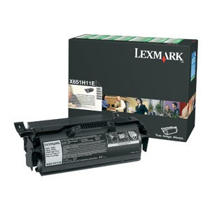 Lexmark X651H11E high-capacity black toner (original Lexmark) 037050 - 1