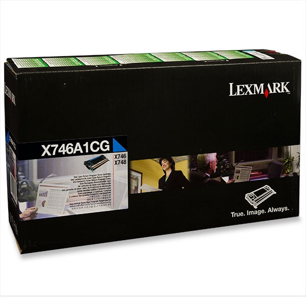 Lexmark X746A1CG cyan toner (original Lexmark) X746A1CG 037222 - 1