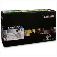 Lexmark X746A1CG cyan toner (original Lexmark) X746A1CG 037222