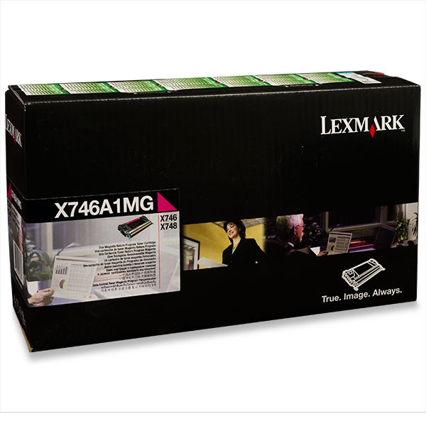 Lexmark X746A1MG magenta toner (original Lexmark) X746A1MG 037224 - 1
