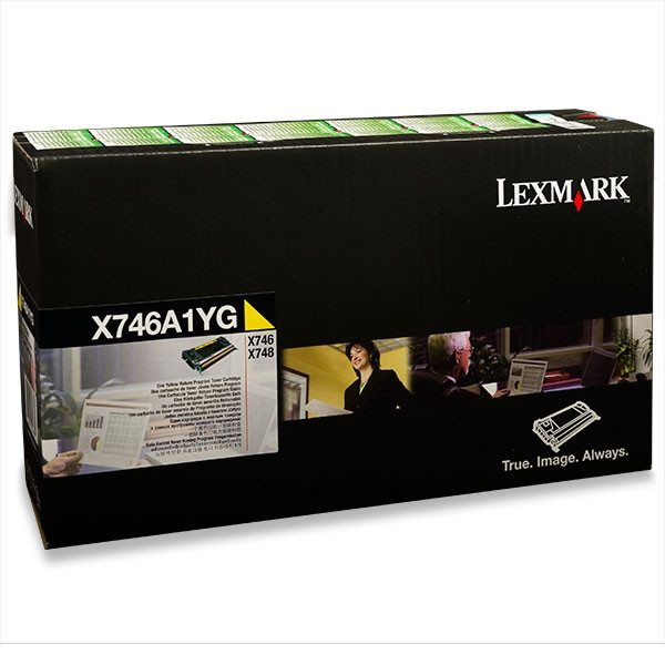 Lexmark X746A1YG yellow toner (original Lexmark) X746A1YG 037226 - 1
