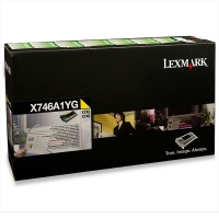 Lexmark X746A1YG yellow toner (original Lexmark) X746A1YG 037226