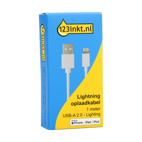Lightning cable (iPhone charging cable) 1m (USB-A) | 123ink 302265 - 2