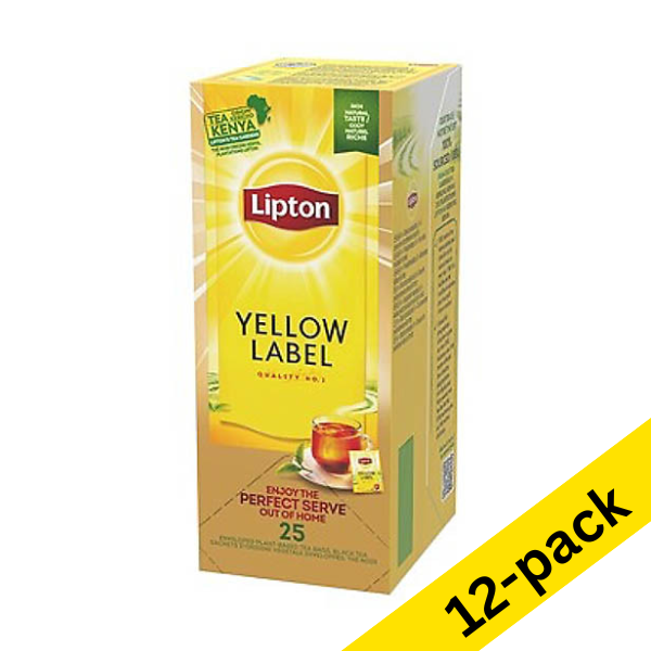 Lipton FGS Yellow Label tea (12 x 25-pack)  423456 - 1