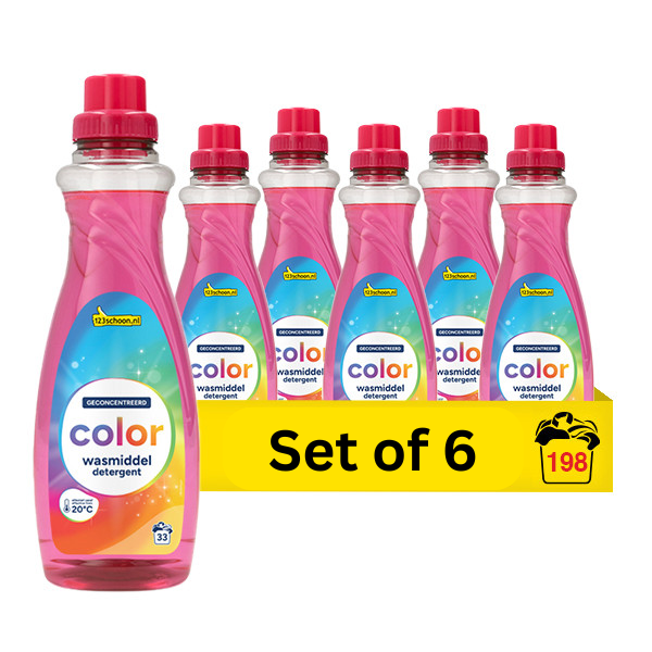 Liquid detergent 1L (33 washes) | 123ink Colour | 6-pack SDR07351 - 1