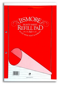 Lismore A4 refill pad, wide feint, 80 sheets (105)  246189