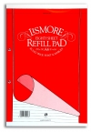 Lismore A4 refill pad, wide feint, 80 sheets (105)