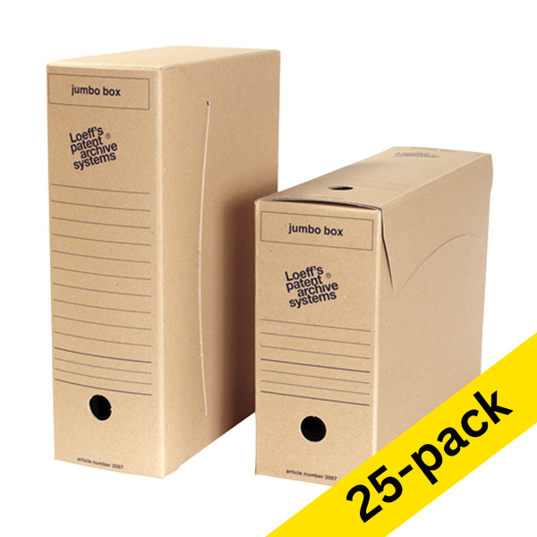 A4 archive box 115 x 370 x 257mm | Loeff's Jumbo Box | 25-pack 204474 - 1