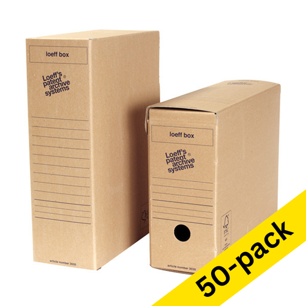 A4 archive box 118 x 370 x 265mm | Loeff's Loeff Box | 50-pack 204483 - 1