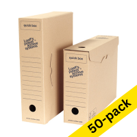 A4 archive box 83 x 335 x 241mm | Loeff's Quick Box | 50-pack 204470