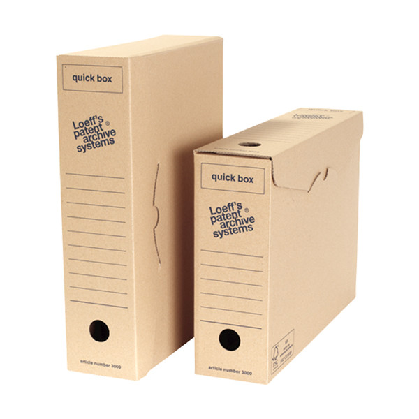 A4 archive box (83 x 335 x 241mm) | Loeff's Quick Box 50-pack 204470 - 1