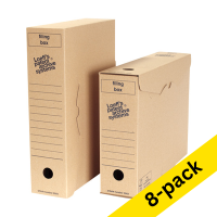 A4 archive box 85 x 343 x 260mm | Loeff's Filing Box | 8-pack 204473