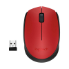 Logitech M171 red/black wireless mouse 910-004641 828156