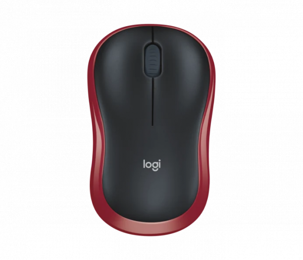 Logitech M185 red wireless mouse 910-002240 828102 - 1