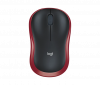 Logitech M185 red wireless mouse