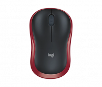 Logitech M185 red wireless mouse 910-002240 828102