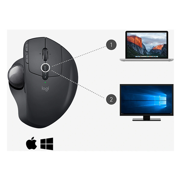 Wireless mouse | Logitech MX Ergo Advanced trackball 828143 - 6
