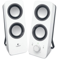 Logitech Z200 white speaker system 980-000811 828141