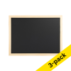 Magnetic chalkboard | 30cm x 40cm | wooden frame | 123ink | 3-pack 303614 - 1