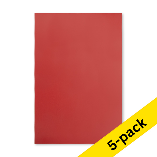 Magnetic sheet (red) | 20 x 30cm | 123ink | 5-pack 301743 - 1