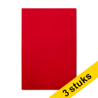 Magnetic sheet (red, dry-erase) | 20 x 30cm | 123ink | 3-pack