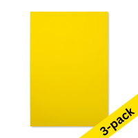 Magnetic sheet (yellow, dry-erase) | 20 x 30cm | 123ink | 3-pack