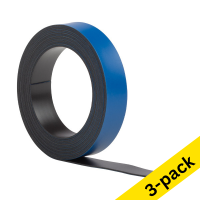Magnetic tape (blue) | 10mm x 2m | 123ink | 3-pack