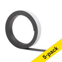 Magnetic tape (self-adhesive) | 1cm x 1m | 123ink | 5-pack