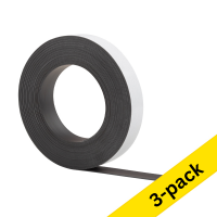 Magnetic tape (self-adhesive) | 2.5cm x 10m | 123ink | 3-pack