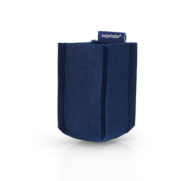 Magnetic felt small whiteboard accessory holder 6 x 10 x 6cm | Magnetoplan ecoAware 423361 - 1