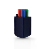 Magnetic felt small whiteboard accessory holder 6 x 10 x 6cm | Magnetoplan ecoAware 423361 - 3