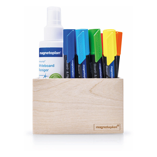 Magnetic wooden whiteboard accessory holder | Magnetoplan 423370 - 3