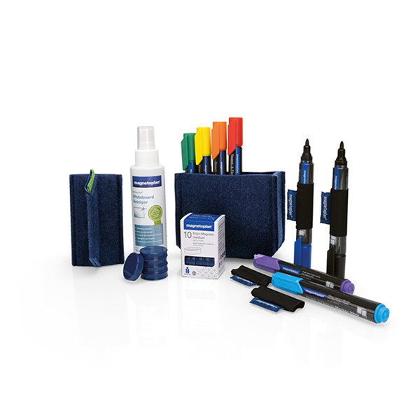 Magnetoplan blue whiteboard starter kit 1230914 423360 - 1