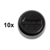 Magnets (15mm, black) | 123ink | 10-pack