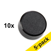 Magnets (15mm, black) | 123ink | 10-pack x5