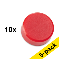 Magnets (15mm, red) | 123ink | 10-pack x5