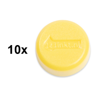 Magnets (15mm, yellow) | 123ink | 10-pack