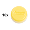 Magnets (15mm, yellow) | 123ink | 10-pack 301255 - 1