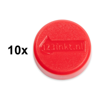 Magnets (20mm, red) | 123ink | 10-pack