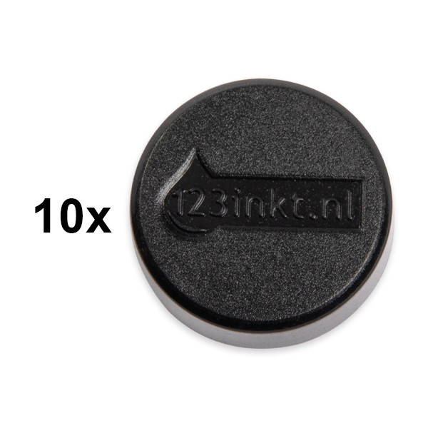 Magnets (30mm, black) | 123ink | 10-pack 301266 - 1