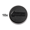 Magnets (30mm, black) | 123ink | 10-pack 301266 - 1