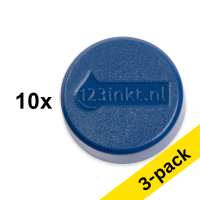 Magnets (30mm, blue) | 123ink | 10-pack x3