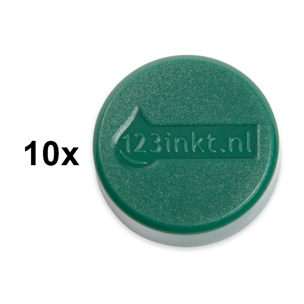 Magnets (30mm, green) | 123ink | 10-pack 301270 - 1