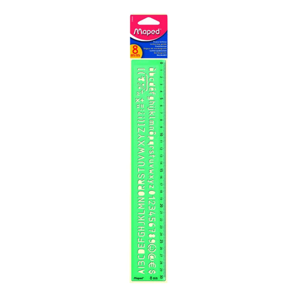 Letter template (8mm) | Maped 248005 - 1