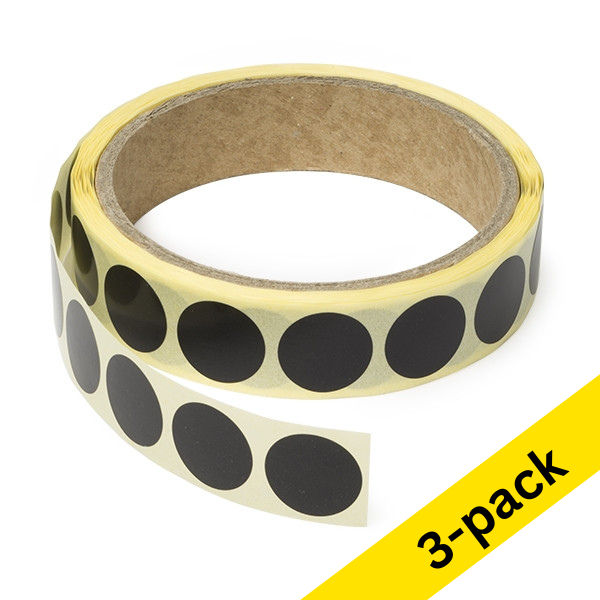 Marking dots Ø18mm (black) | 123ink | 3,000 stickers 035237 - 1
