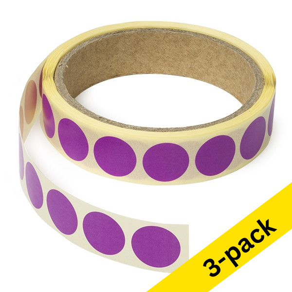 Marking dots Ø18mm (lilac) | 123ink | 3,000 stickers 035239 - 1