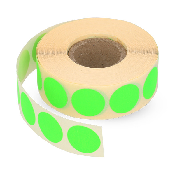 Marking dots Ø18mm (neon green) | 123ink | 1,000 stickers 300799 - 1