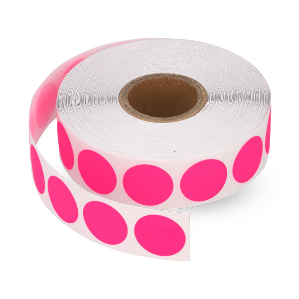 Marking dots Ø18mm (neon pink) | 123ink | 1,000 stickers 300807 - 1