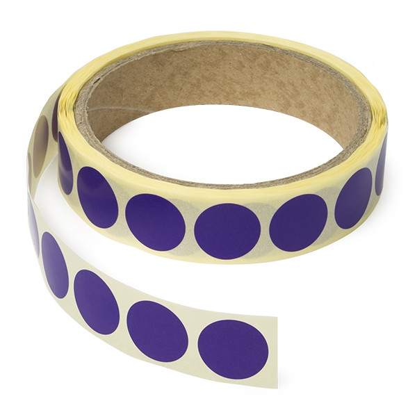Marking dots Ø18mm (purple) | 123ink | 1,000 stickers 300804 - 1